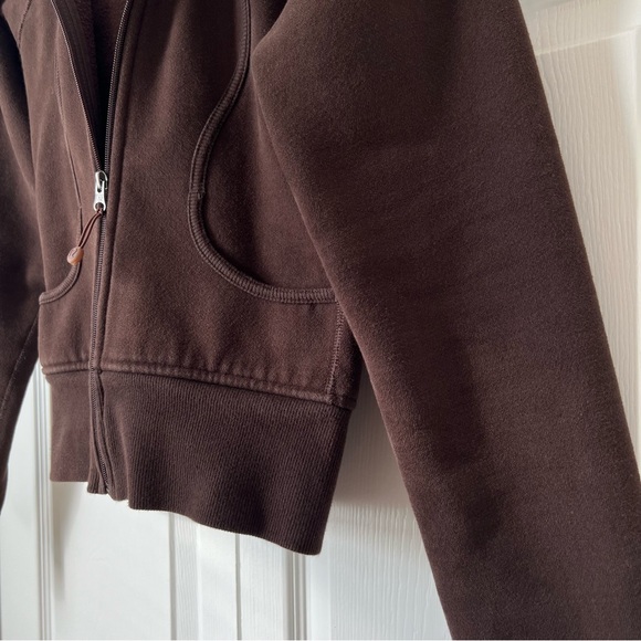 Lululemon Chocolate Brown Scuba Full-Zip Hoodie Size 4 - Picture 10 of 16